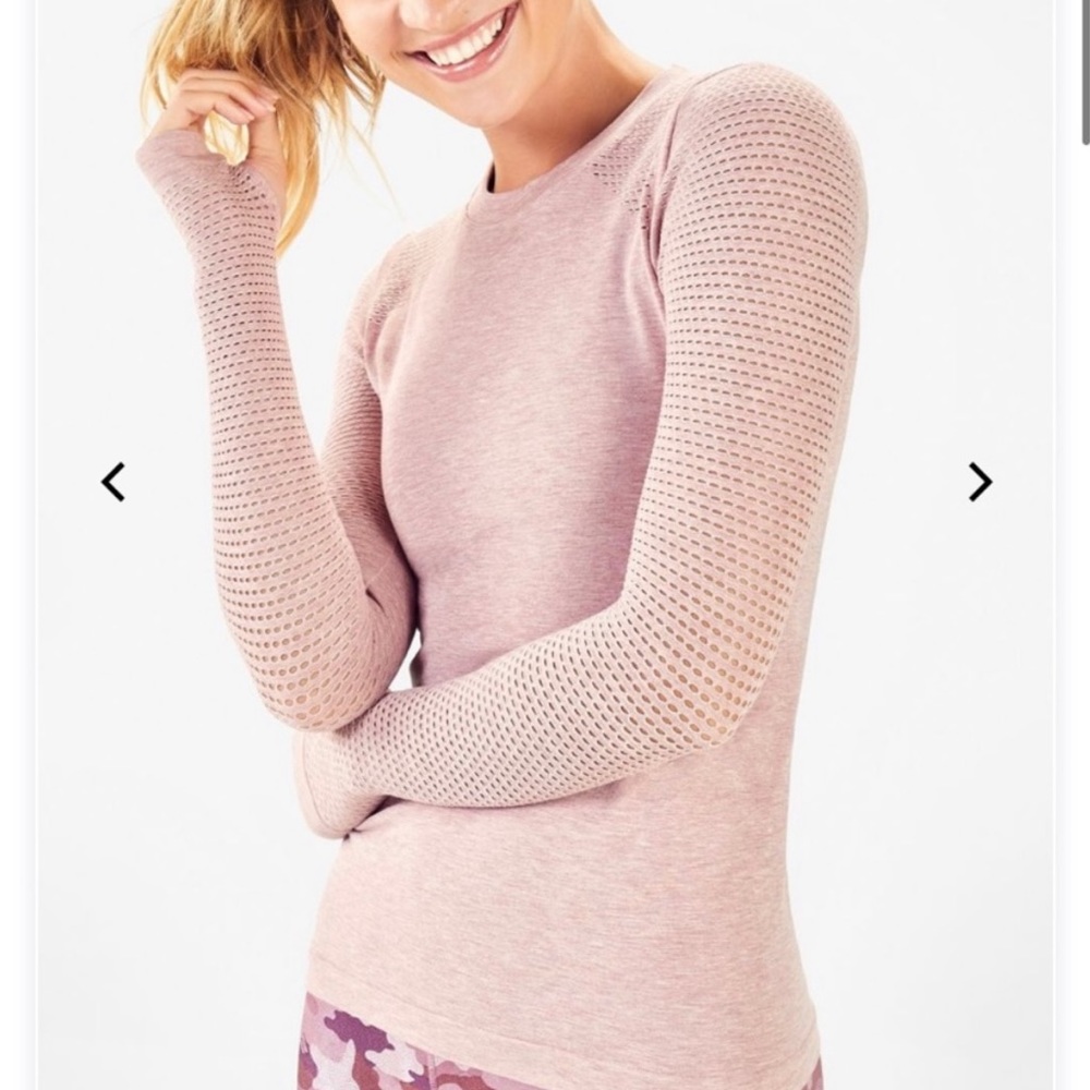 Fabletics Kathie Ruched Back Long-Sleeve Top S